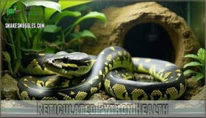 reticulated python health