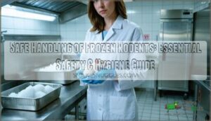 safe handling of frozen rodents