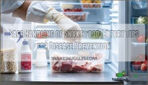 safe handling of snake food