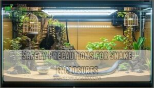 safety precautions for snake enclosures
