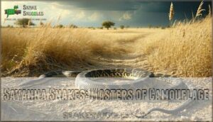 savanna snakes: masters of camouflage