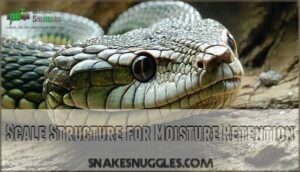 scale structure for moisture retention