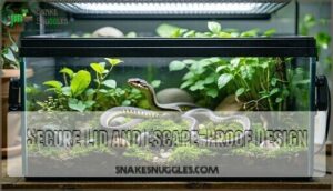 secure lid and escape-proof design