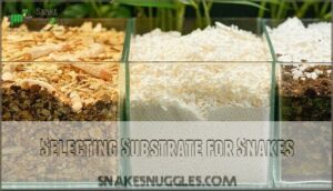 selecting substrate for snakes