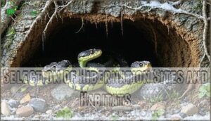 selection of hibernation sites and habitats