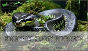 shedding and humidity requirements