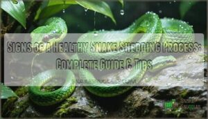 signs of a healthy snake shedding process