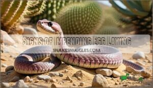signs of impending egg laying