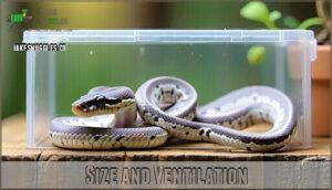 size and ventilation
