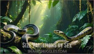 size variations by sex