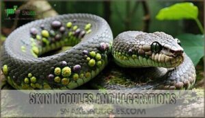 skin nodules and ulcerations