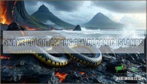 snake colonization of volcanic islands