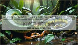 snake diet for different species