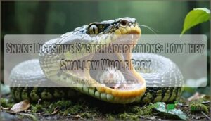 snake digestive system adaptations