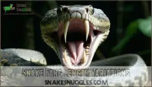 snake fang length variations