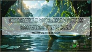 snake habitat in south america