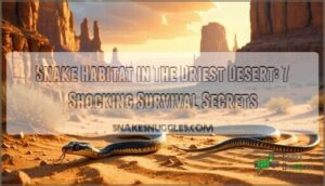 snake habitat in the driest desert