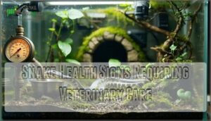 snake health signs requiring veterinary care