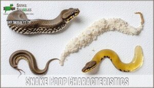 snake poop characteristics
