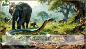 snake prey in savannas