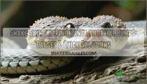 snake skin infection and abnormal bumps