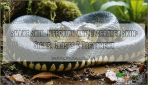 snake skin infection and ulcerated skin