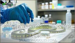 snake skin infection diagnosis and testing
