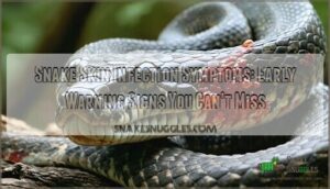 snake skin infection symptoms