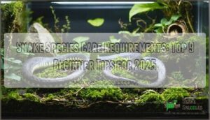 snake species care requirements