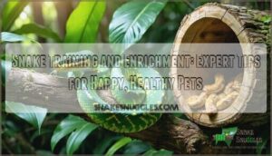 snake training and enrichment