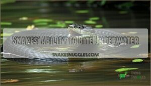 snakes' ability to bite underwater