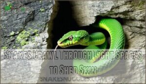 snakes crawl through tight spaces to shed skin