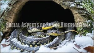 social aspects of snake hibernation