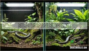 solid vs loose substrate