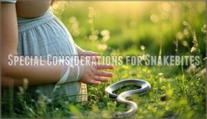 special considerations for snakebites