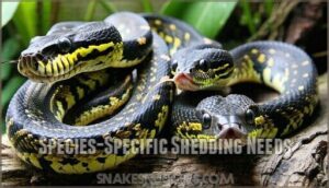species-specific shedding needs