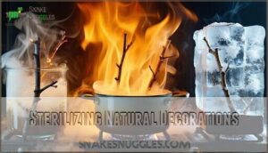 sterilizing natural decorations