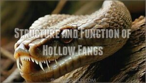 structure and function of hollow fangs