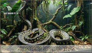 subspecies specific needs