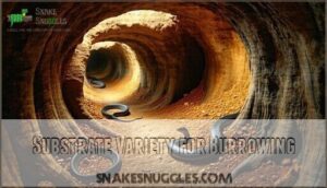 substrate variety for burrowing