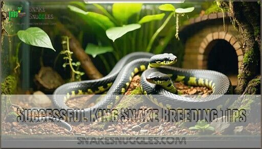 Illustration of Breeding King Snakes For Research