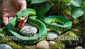 supervised time outside enclosures