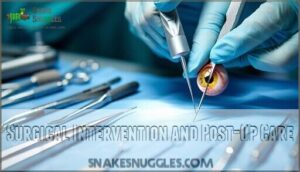 surgical intervention and post-op care