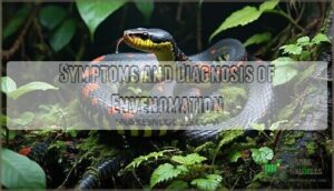 symptoms and diagnosis of envenomation