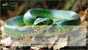 symptoms of parasitic infections in snakes