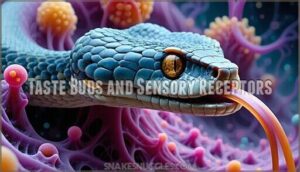 taste buds and sensory receptors
