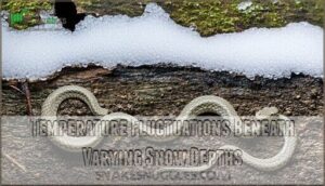 temperature fluctuations beneath varying snow depths