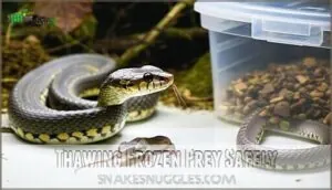 thawing frozen prey safely thawing frozen prey safely