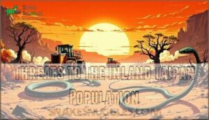 threats to the inland taipan population