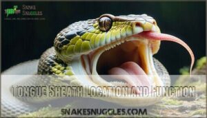 tongue sheath location and function